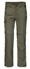 Jack Wolfskin dječje hlače sa patentnim zatvaračima Safari Zip Off Pants Kids 1605871_1, 92, kaki