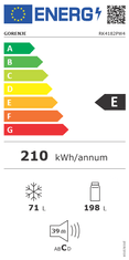 Gorenje RK4182PW4 hladnjak sa zamrzivačem