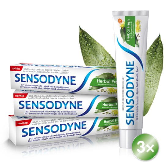 Sensodyne Pasta za zube Herbal Fresh, 3 x 75ml