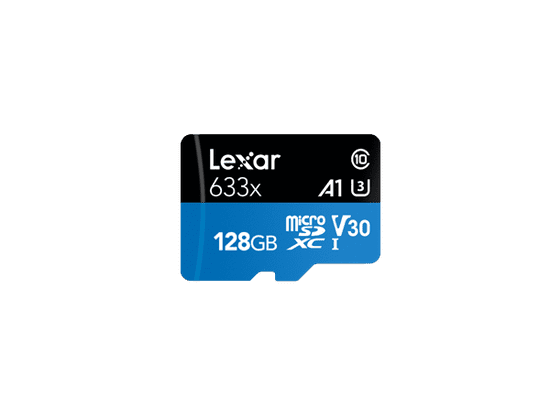 Lexar High-Performance 633x microSDXC kartica, 128 GB, UHS-I + adapter