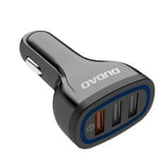 DUDAO R7S auto punjač 3x USB QC 3.0 2.4A 18W, bijela