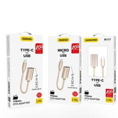 DUDAO L15T OTG adapter USB / USB-C 2.0, siva