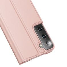 Dux Ducis Skin Pro preklopna kožna maska za Samsung Galaxy S21 Ultra 5G, ružičasta