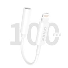 DUDAO L16i adapter Lightning / 3.5mm mini jack, bijela