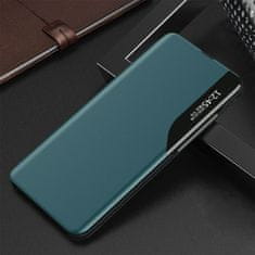 MG Eco Leather View preklopna maska za Samsung Galaxy A72, zeleno