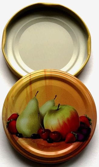Marex Trade Twist poklopac, 66 mm, kruške/jabuka za staklenke 0,37 l, 10 komada