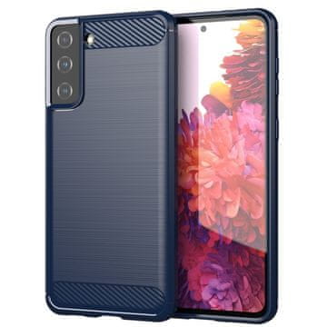 HURTEL Carbon Case maska za Samsung Galaxy S21+ 5G - Plava