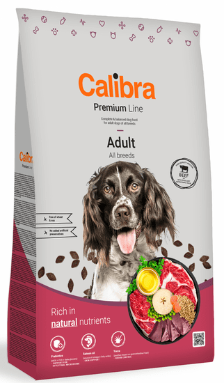 Calibra Dog Premium Line Adult Beef, 3 kg, New
