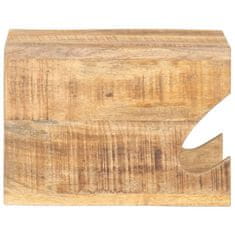 Vidaxl Zidni stalak za bicikl 35 x 25 x 25 cm masivno grubo drvo manga