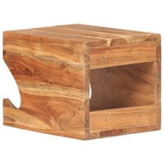 Vidaxl Zidni stalak za bicikl 35 x 25 x 25 cm masivno bagremovo drvo