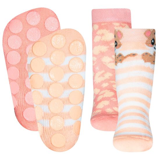 EWERS 225061 čarape za djevojčice s ABS, neklizajuće, 2 para