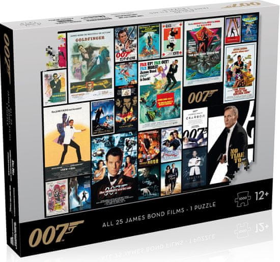 Winning Moves Puzzle James Bond 007 Movie poster, 1000 dijelova