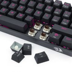 Redragon Dragonborn K630 mehanska tipkovnica, TKL, LED, SLO/HR, črna