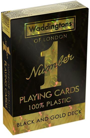 Winning Moves Waddingtons igraće karte: No. 1 Black and Gold