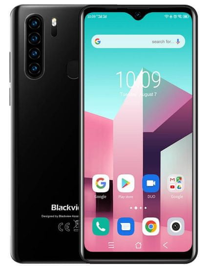 Blackview A80 Plus pametni telefon, 4 GB/64 GB, crni
