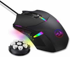 Redragon Centrophorus M601 gaming miš, RGB, USB