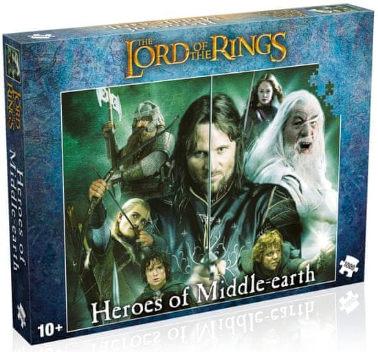 Winning Moves Puzzle The Lord of the Rings Heroes of Middlearth, 1000 dijelova