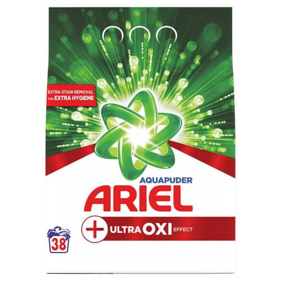 Ariel AquaPuder OXI Extra Hygiene prašak za pranje rublja, 38 pranja
