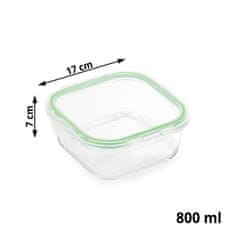 Rosmarino Bake&Go staklena posuda/pekač, četvrtasta, 17 x 17 x 7 cm