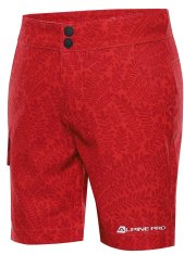 ALPINE PRO Denielo kratke hlače za djevojčice, crvene, 92–98