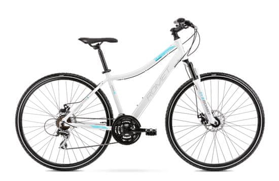 Romet Orkan 1D 2021 cross bicikl, S-15, bijelo-plava