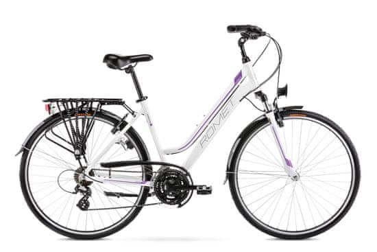 Romet Gazela (2021) treking bicikl, L-19, bijelo-ljubičasta