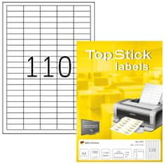Herma Top Stick 8727 naljepnice, 38,1 x 12,7 mm, bijele, 100/1