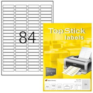   Herma Top Stick 8724 naljepnice, 46 x 11,1 mm, bijele, 100/1