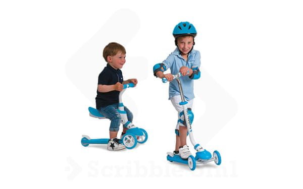 Mondo tricikl-skuter s ručkom 5 u 1, plavi (28572)