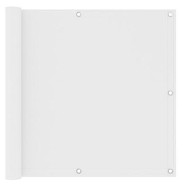 Vidaxl Balkonski zastor bijeli 90 x 500 cm od tkanine Oxford