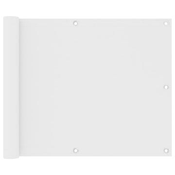 Vidaxl Balkonski zastor bijeli 75 x 400 cm od tkanine Oxford