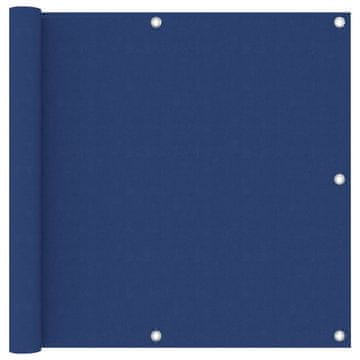 Vidaxl Balkonska pregrada plava 90x500 cm Oxford tkanina