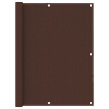 Vidaxl Balkonski zastor smeđi 120 x 500 cm od tkanine Oxford