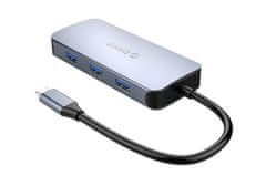 Orico MC-U602P USB-C priključna stanica, 6-u-1