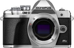 Olympus kompaktni digitalni fotoaparat E-M10 III S Body Silver, srebrni
