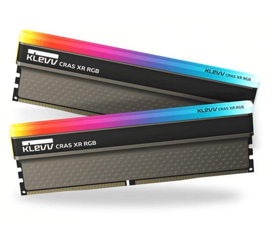Klevv Cras XR RGB memorija (RAM), DDR4 16 GB (2x8GB), 3600 MHz, CL18, 1.35 V (KD48GU880-36A180Z)