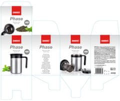 Banquet termo šalica od nehrđajučeg čelika Phase, 480 ml, ružičasta