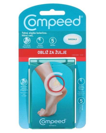 Compeed flasteri za žuljeve, srednji, 5 komada