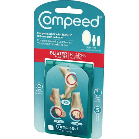 Compeed flasteri za žuljeve, miješani, 5 komada