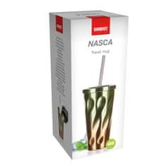 Banquet Nasca dvoslojna putna šalica, 450 ml, zeleno/bakrena