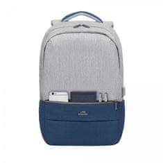 RivaCase 7567 ruksak za prijenosno računalo, 43,94 cm (17,3"), sivo/plavo