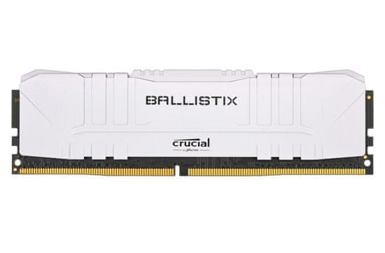 Crucial Ballistix White memorija (RAM), 8 GB DDR4, 3200 MHz, CL16, 1,35 V (BL8G32C16U4W)