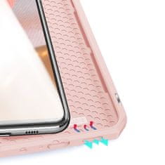 Dux Ducis Skin X preklopna kožna maska za Samsung Galaxy A72 4G, ružičasta