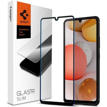 Spigen Glas.Tr Slim Full Cover zaštitno staklo za Samsung Galaxy A42 5G, crno