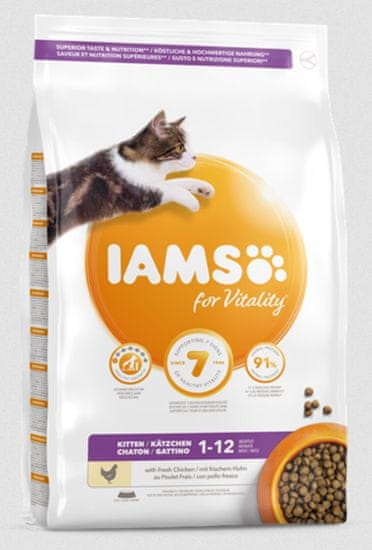 IAMS suha hrana za zdrave mladunce mačke, piletina