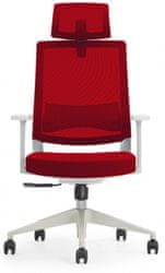 Hyle K3-GH-BCJIT uredska stolica, sivo-crvena