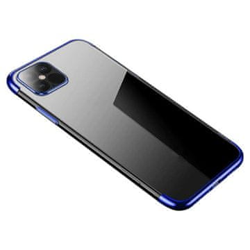 HURTEL Futrola Clear Color Gel TPU Electroplating okvir za Samsung Galaxy A22 4G plava