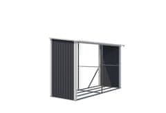 IWHOME Antracitni Čelični Drvena Nadstrešnica HESTIA AW-C za Vanjski Prostor