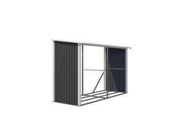 IWHOME Antracitni Čelični Drvena Nadstrešnica HESTIA AW-C za Vanjski Prostor