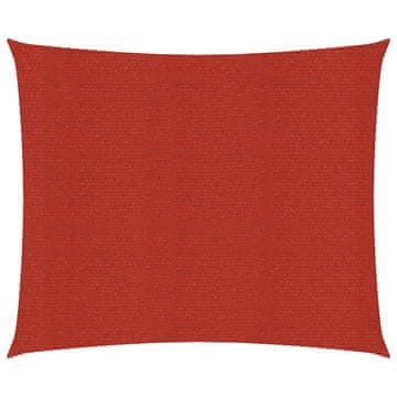 Vidaxl Jedro za zaštitu od sunca 160 g/m² crveno 3,6 x 3,6 m HDPE